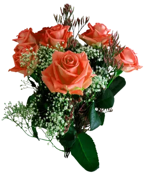 Peach Rose Bouquet