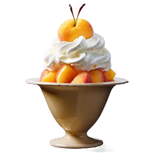 Peach Sundae Topping PNG 05242024 PNG