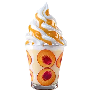 Peach Sundae Topping Png Dhk PNG image