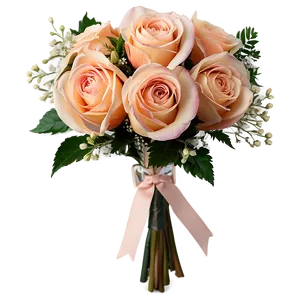 Peach Wedding Bouquet Png 76 PNG image