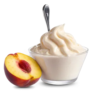 Peach Yogurt Png 90 PNG image