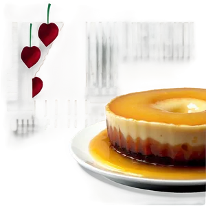 Peaches And Cream Flan PNG 06132024