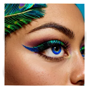 Peacock Fake Eyelashes PNG Gcd10 PNG