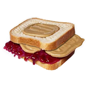 Peanut Butter And Jelly Sandwich Png 69 PNG image