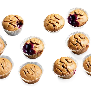 Peanut Butter Jelly Muffins PNG Mvy