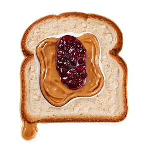 Peanut Butter Jelly Toast Png Lgf PNG image