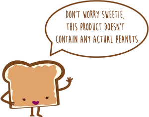 Peanut Free Product Announcement PNG image