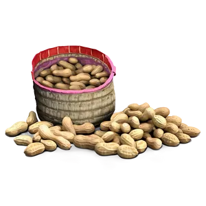 Peanut Harvest Scene PNG 80
