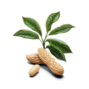 Peanut Plant Illustration Png Djn PNG image