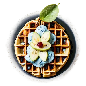 Pear And Gorgonzola Waffle Png 05212024 PNG image