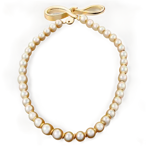 Pearl Gold Necklace PNG 55