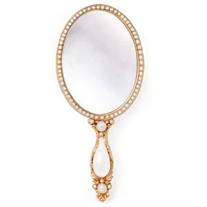 Pearl Hand Mirror PNG 06212024