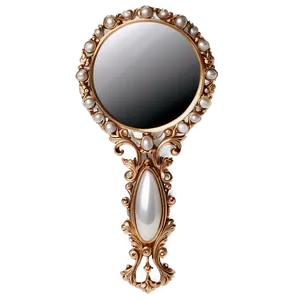 Pearl Hand Mirror PNG 47