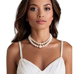 Pearl Jewelry Set PNG Hvi13