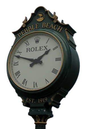 Pebble Beach Rolex Clock Image