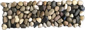 Pebble Mosaic Texture PNG image