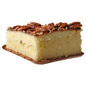 Pecan Cake Slice Png 06132024 PNG image