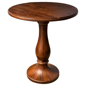 Pedestal Side Table Png Vtr24 PNG image