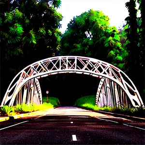 Pedestrian Bridge In Park Png Rml82 PNG image