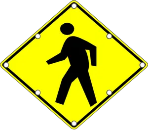 Pedestrian Crossing Sign PNG image