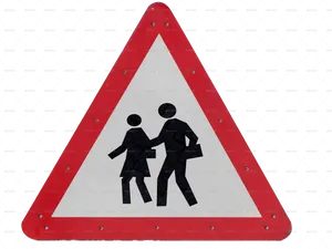 Pedestrian Crossing Sign Texture