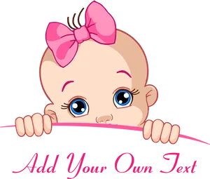 Peeking Baby Cartoon Graphic PNG