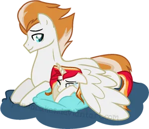 Pegasus Ponies Relaxing PNG