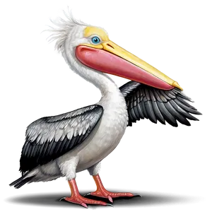 Pelican With Wings Tucked Png 06242024 PNG image