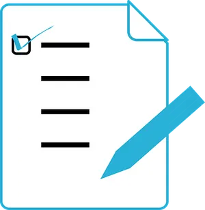 Pencil Checklist Icon