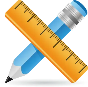Penciland Ruler Graphic PNG image