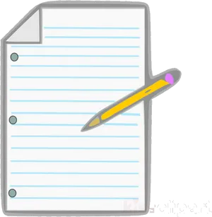 Pencilon Lined Paper Graphic