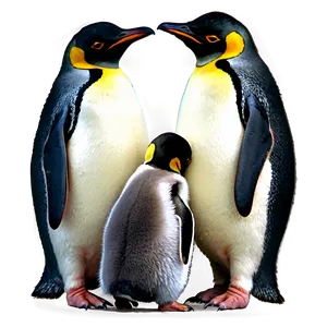 Penguin Family PNG 42