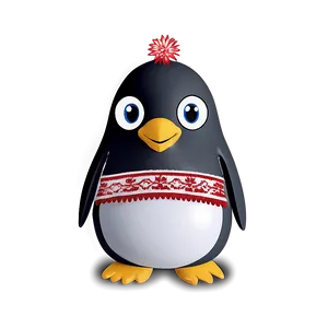 Penguin In A Sweater PNG Aof22 PNG