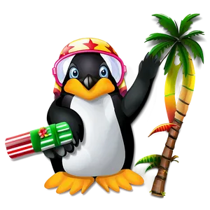 Penguin On Holiday PNG 05062024 PNG