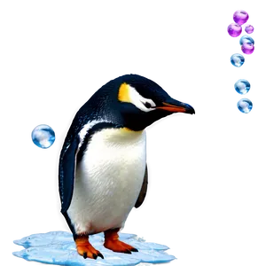 Penguin On Ice PNG Mdh