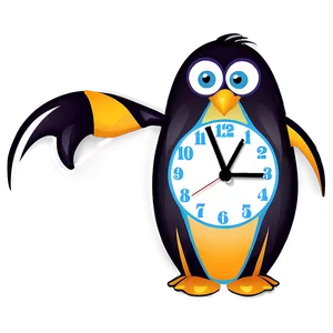 Penguin Shaped Clock PNG Gft10 PNG