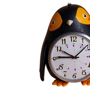 Penguin Shaped Clock PNG Wnd33 PNG