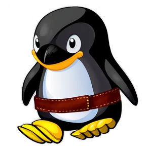 Penguin Wearing Boots PNG Umc