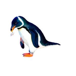 Penguin With Fish PNG 05062024