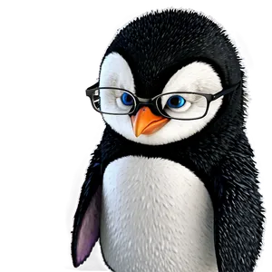 Penguin With Glasses PNG Ehx94