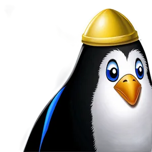 Penguin With Hat PNG Hph