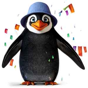Penguin With Hat PNG Qhs90