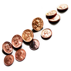 Pennies On The Ground PNG 32
