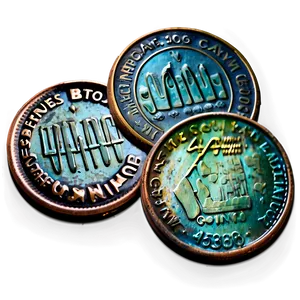 Pennies With Patina PNG Ebg