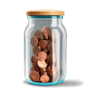 Penny In A Glass Jar Png 05242024 PNG image