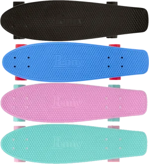 Penny Skateboards Color Variety PNG image
