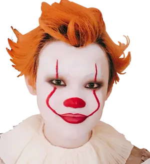 Pennywise Clown Makeup PNG image