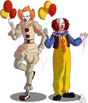 Pennywise Clowns Comparison PNG image
