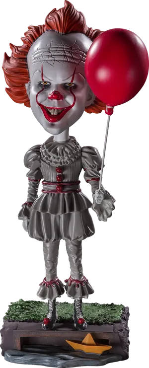 Pennywise Figure With Balloon PNG image