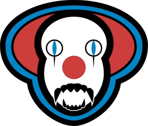 Pennywise Iconic Clown Face PNG image